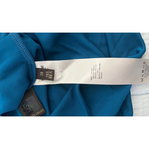 ROBERTO CAVALLI  MANDARIN RUFFLE COLLAR BLOUSE SMALL - Picture 9 of 10